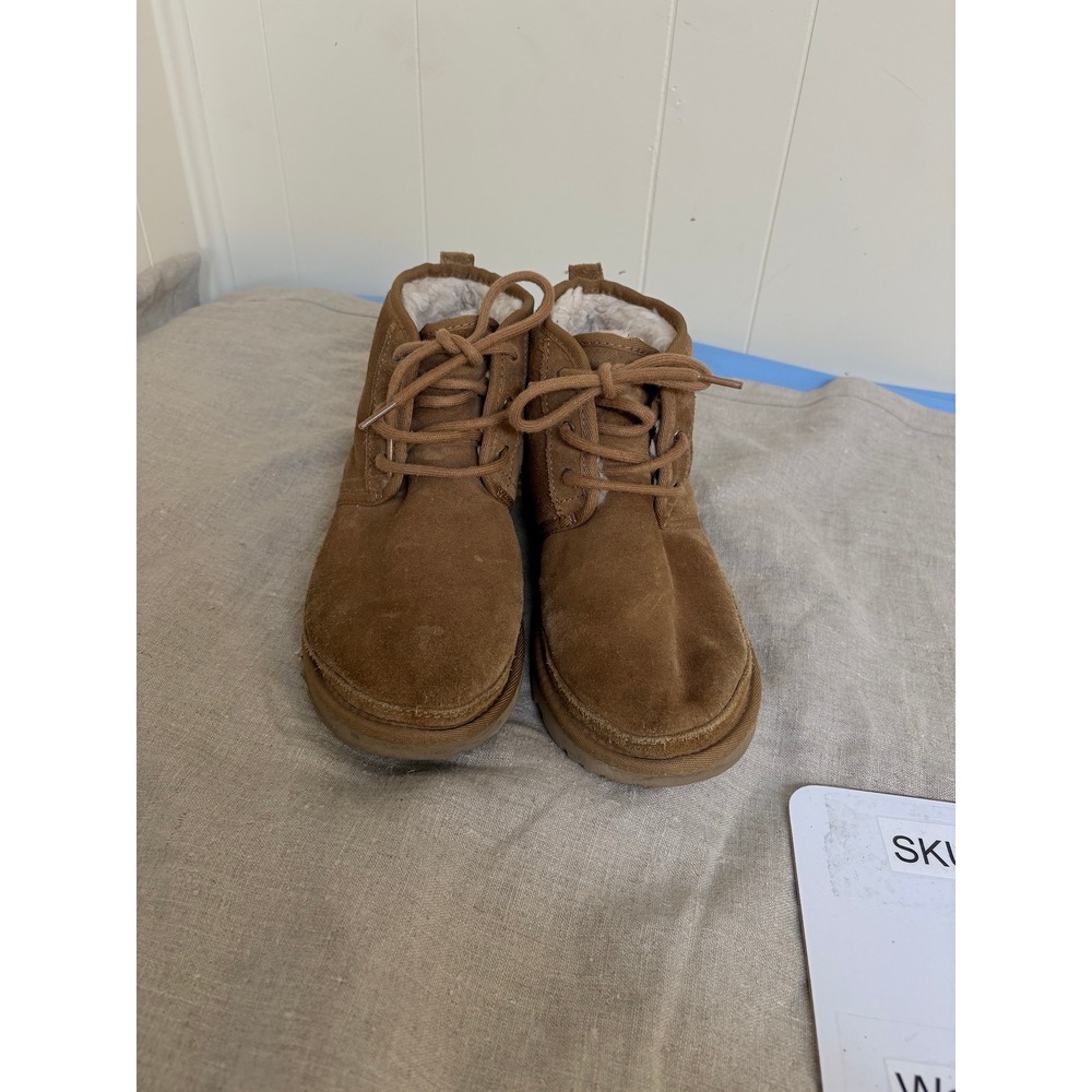UGG Neumel Chestnut Suede Lace Up Ankle Chukka Boots Mens 6 Womens 8 1094269
